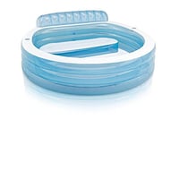 Rodinný nafukovací záhradný bazén Intex 57190NP Swim Center Family Lounge 229 x 218 x 76 cm, 640 litrov 4