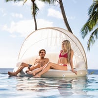 Intex 58292EU Felfújható Napellenzős Sziget Úszósziget Krémszínű 199x150 cm 2