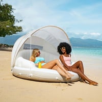 Intex 58292EU Felfújható Napellenzős Sziget Úszósziget Krémszínű 199x150 cm 7