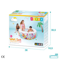 Intex 58480NP Nafukovací bazén Akvárium pre deti, viacfarebný, 152x152x56 cm 6