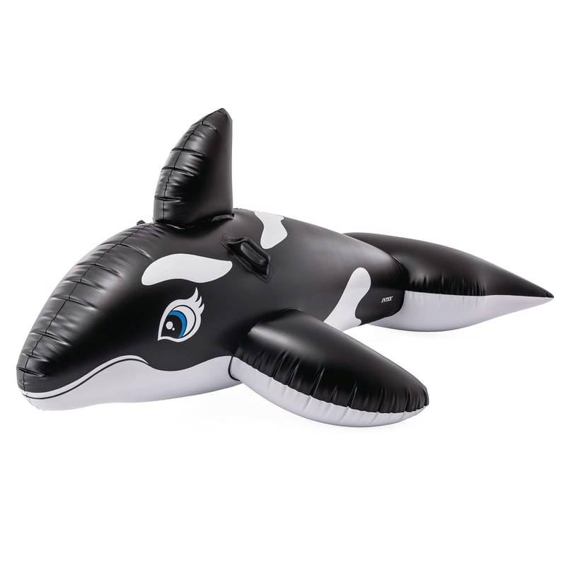 Jucărie gonflabilă pentru piscină Intex 58561NP Orca, pentru copii - 193x119 cm, balenă multicoloră