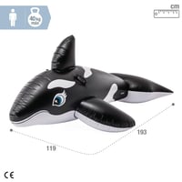 Jucărie gonflabilă pentru piscină Intex 58561NP Orca, pentru copii - 193x119 cm, balenă multicoloră 4