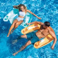 Nafukovacie plávajúce kreslo Intex 58859EP Sit N Float do bazéna – so zabudovaným držiakom na pohár a držadlami – 147x99 cm – nosnosť 100 kg 3