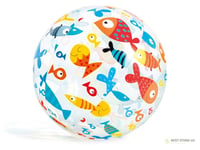 Intex 59040 Lively Print Labdák Készlet - Színes Mintás Gyerek Játéklabdák, Vegyes Színek 7