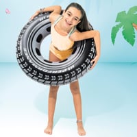 Intex 59252NP Nafukovacie koleso na plávanie 91 cm, dizajn čiernej pneumatiky, plážové koleso do bazéna 5