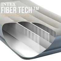 Saltea gonflabilă de o persoană Intex 64116ND Fiber-Tech RP cu pernă dublă integrată, 99x191x30 cm 7