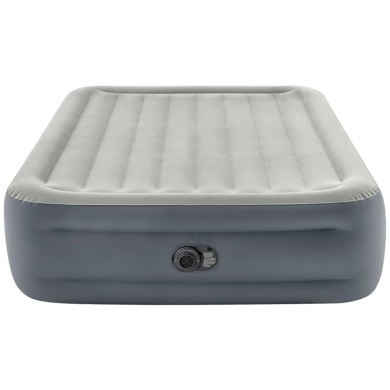 Nafukovacia posteľ pre hostí Intex 64126ND Essential Rest so vstavanou elektrickou pumpou, 152x203x46 cm, max. 272 kg, technológia Fiber-Tech, pre 2 osoby