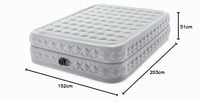 Intex 64490ND Supreme Air-Flow felfújható matrac beépített pumpával, 2 személyes, 152 x 203 x 51 cm 3