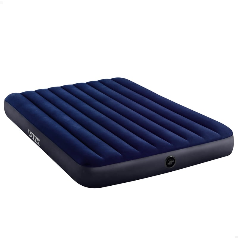 Nafukovací matrac Intex 64759 Classic Downy pre 2 osoby, 203 x 152 x 25 cm, pohodlné lôžko pre hostí