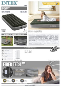 Nafukovací matrac Intex 64761 JR. Twin Dura Beam Downy 76x191x25 cm s nožnou pumpou 8