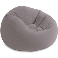 Nafukovacie kreslo Intex 68579NP, sedací vak, sivý vinyl, 114x114x71 cm, pohodlný nafukovací sedací vak 1