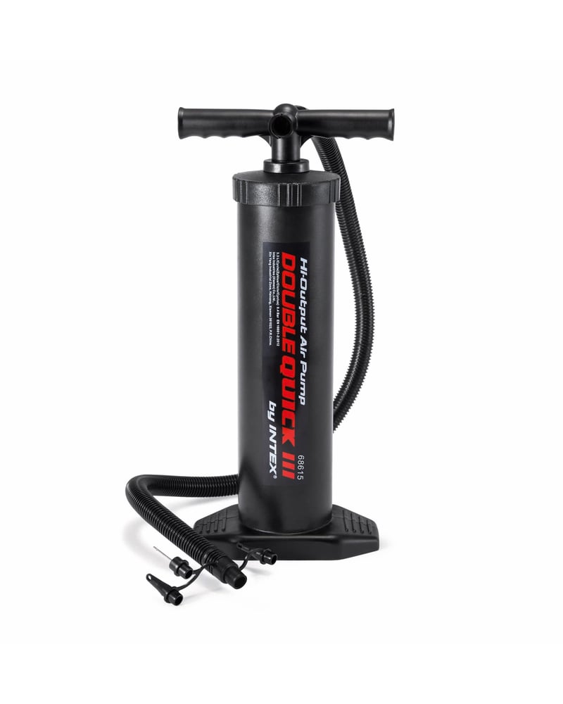 Ručná pumpa na vzduch Intex 68615, vysokovýkonná, čierna, 48 cm, na nafukovacie výrobky, plastová