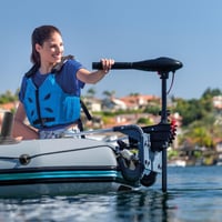 Intex 68624 Držiak na motor pre nafukovacie člny (Seahawk, Challenger, Excursion) - sivý/strieborný, používaný 7