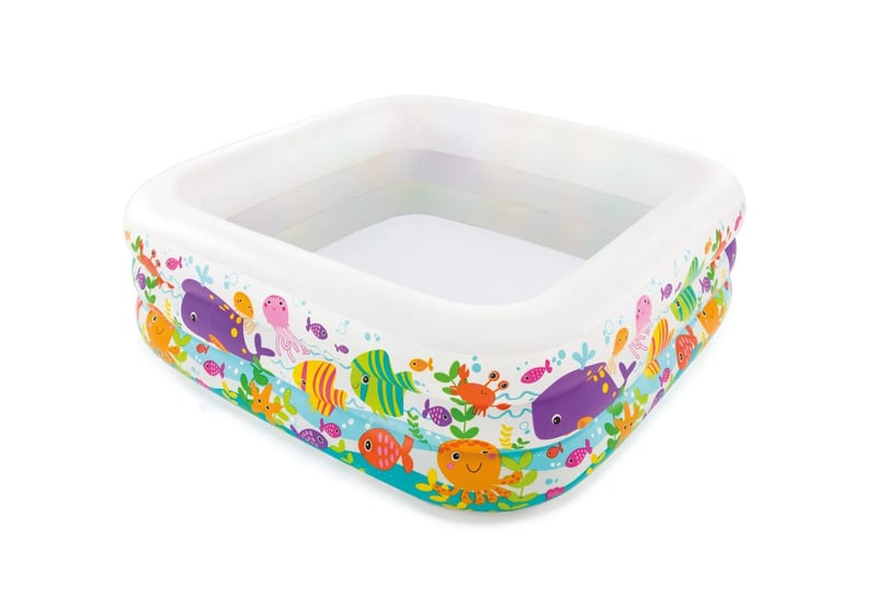 Nafukovací bazén Intex Aquarium pre deti, 159x159x50 cm, viacfarebný, od 3 rokov, 424 litrov