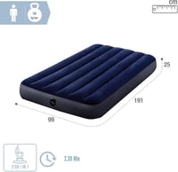 Nafukovací matrac Intex Classic Downy Dura-Beam – modrý – 191x99x25 cm 4