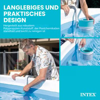 Intex Deluxe nástenný hladinový skimmer 28000E, sivý, zberač nečistôt do bazéna, 33x21x33 cm 5