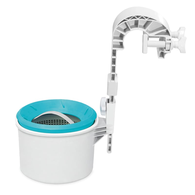 Intex Deluxe nástenný hladinový skimmer 28000E, sivý, zberač nečistôt do bazéna, 33x21x33 cm