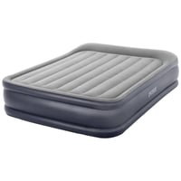 Intex Deluxe Pillow Rest Raised madrac na napuhavanje za 2 osobe s električnom pumpom 152x203x42 cm, nosivost 272 kg, pomoćni ležaj, kamp madrac, Fibre-Tech tehnologija 1