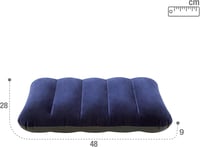 Nafukovací kempingový vankúš Intex Downy - modrý - 43x28x9 cm 4