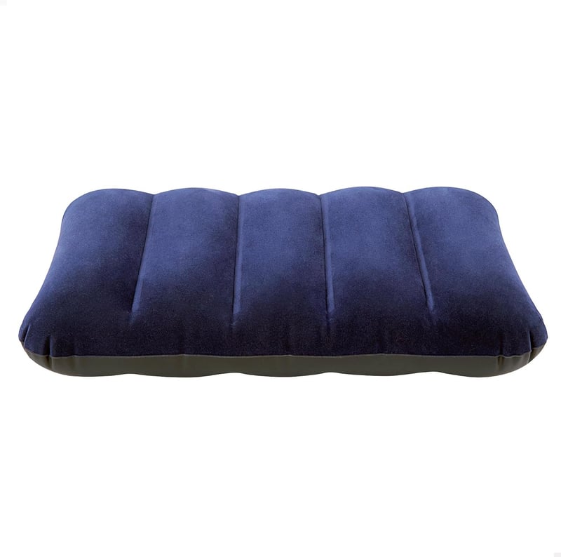 Nafukovací kempingový vankúš Intex Downy - modrý - 43x28x9 cm