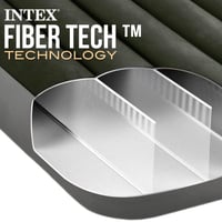 Nafukovacia posteľ Intex Downy pre dve osoby so vstavanou nožnou pumpou – pohodlné lôžko pre hostí 7
