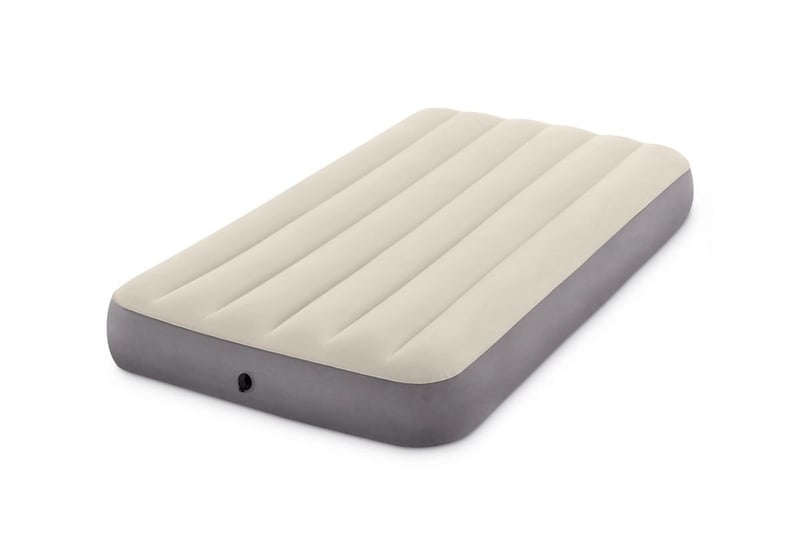 Jednolôžková nafukovacia posteľ Intex Dura-Beam Classic s technológiou Fiber-Tech, 99 x 191 x 25 cm, sivohnedá/sivá