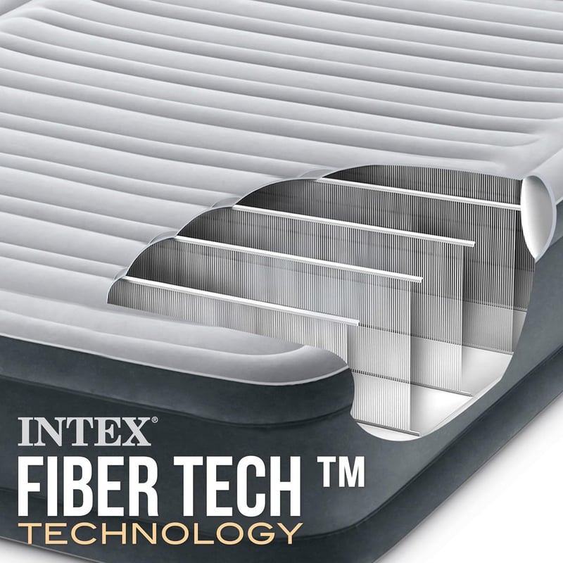Intex Dura-Beam Comfort Plush Felfújható Matrac Elektromos Pumpával 152x203cm