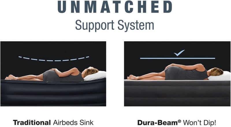 Intex Dura-Beam Comfort Plush magas légágy 152x203x56 cm