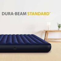 Nafukovacia posteľ pre hostí Intex Dura-Beam pre 2 osoby – 183x203x25 cm, max. 272 kg, technológia Fiber-Tech, kempingový matrac (64755) 2