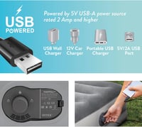 Intex Dura-Beam Prestige önfelfújó dupla matrac USB pumpával, 152x203 cm - 152x203x30 cm, Grey 5
