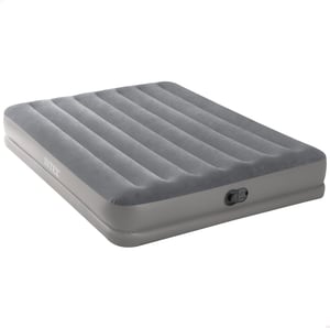 Intex Dura-Beam Prestige Mid-Rise madrac na napuhavanje za dvije osobe s USB pumpom - 152x203x30 cm, sivi
