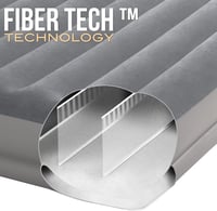 Intex Dura-Beam Prestige önfelfújó dupla matrac USB pumpával, 152x203 cm - 152x203x30 cm, Grey 7