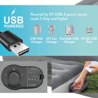 Saltea gonflabilă pentru oaspeți Intex DuraBeam, 1 persoană, 99x191x30 cm, max. 136 kg, cu pompă electrică USB integrată, material Fibre-Tech, saltea de camping (64112) 6