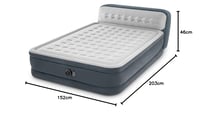 Intex DuraBeam UltraPlush Headboard 64448ND Pomični krevet s ugrađenom pumpom 220V, Queen veličina (152x236x86 cm), dvoslojna Fiber-Tech konstrukcija 3