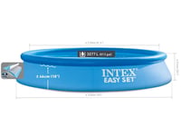 Intex Easy Set bazen na napuhavanje, okrugli, 305x61 cm, 3077 litara, s kartušnom pumpom, za 3 osobe 4