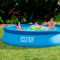 Intex Easy Set felfújható kerek medence – 396 x 84 cm, 7290 liter, 5 személyes, kültéri felállítható úszómedence 2