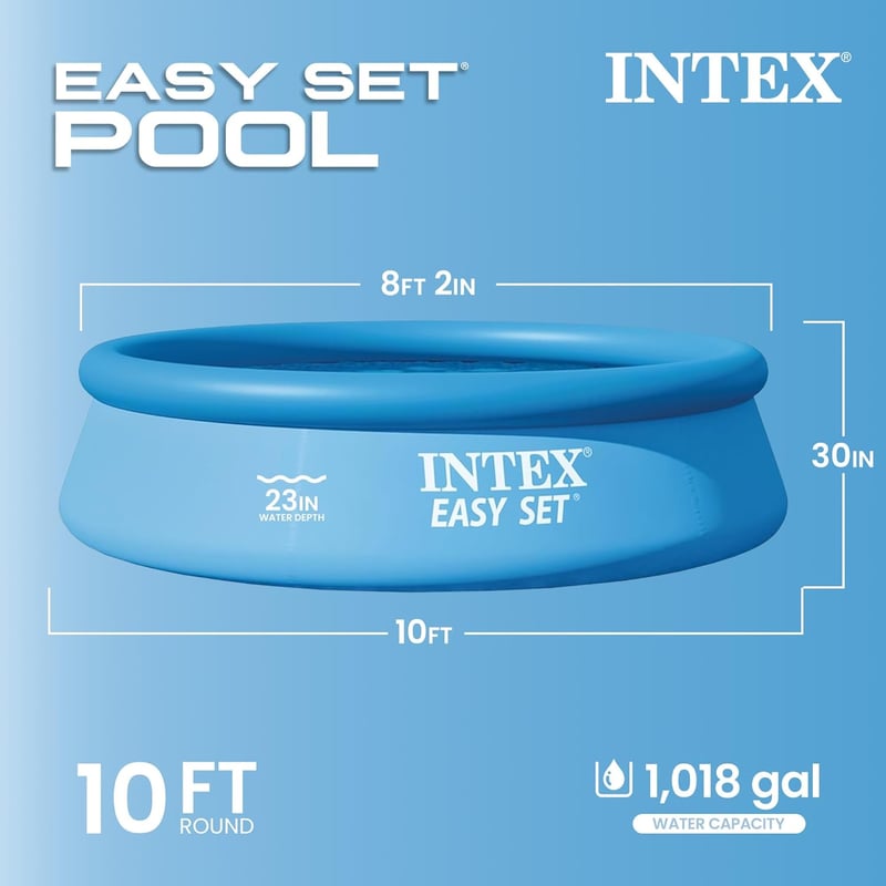 Intex Easy Set medence 305x76 cm szűrő nélkül - 305 x 76 cm, Surface mounted pool.