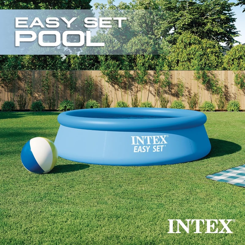 Intex Easy Set medence 305x76 cm szűrő nélkül - 305 x 76 cm, Surface mounted pool.