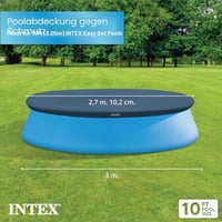Husă pentru piscină Intex Easy Set – Ø 305 cm – Albastru închis – Pentru piscine cu structură ușoară – Protejează împotriva murdăriei și reduce 2