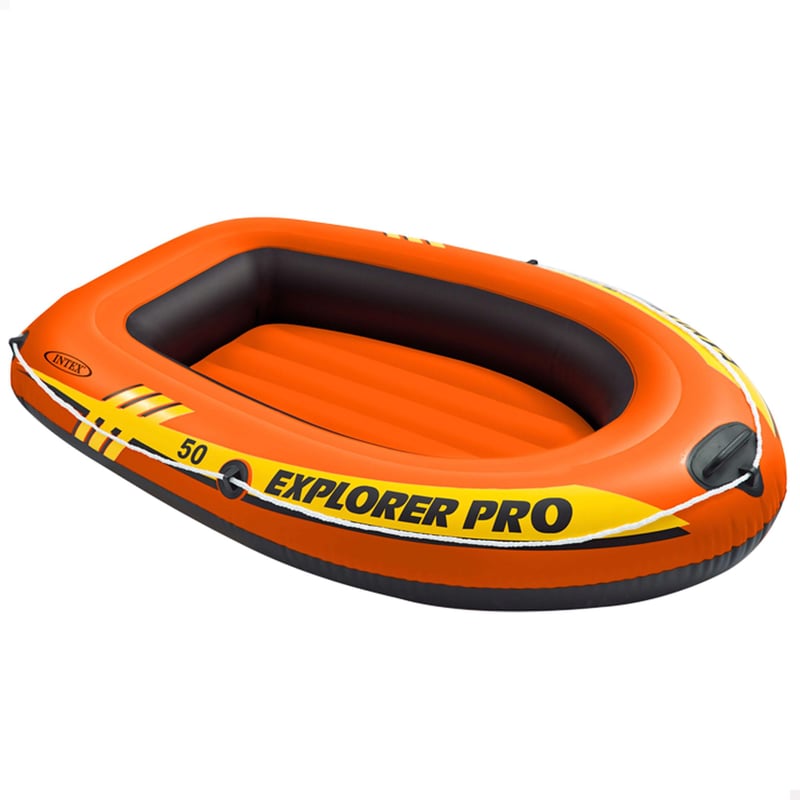 Nafukovací čln Intex Explorer Pro 50, 137 x 85 x 23 cm, pre 1 osobu, oranžový, bez vesiel