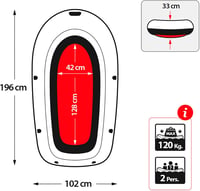 Nafukovací čln Intex Explorer Pro – oranžový – 196x102x33 cm 4
