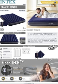 Intex felfújható matrac kiegészítőkkel, színes - Con Cuscini 9