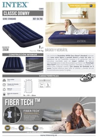 Nafukovacia posteľ pre hostí Intex - farebná, pohodlný vzduchový matrac pre návštevy 8