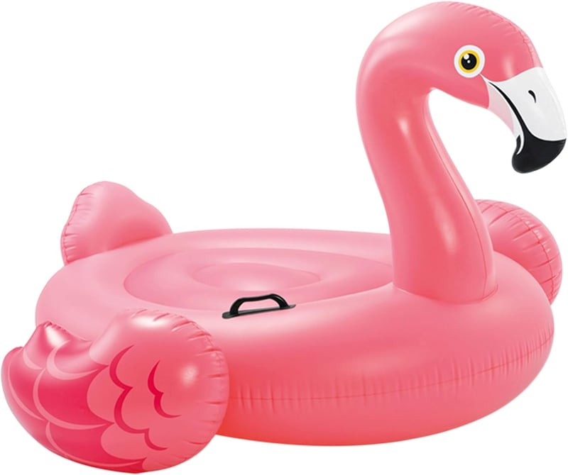 Intex Flamingó Felfújható Úszógumi Gyerekeknek - 142x137x97 cm, 40 kg Teherbírás, PVC Anyag, 3+ Éves Kortól