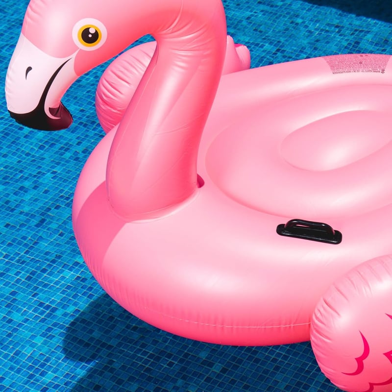 Intex Flamingó Felfújható Úszógumi Gyerekeknek - 142x137x97 cm, 40 kg Teherbírás, PVC Anyag, 3+ Éves Kortól