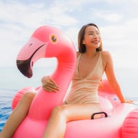 Intex Flamingó Felfújható Úszógumi Gyerekeknek - 142x137x97 cm, 40 kg Teherbírás, PVC Anyag, 3+ Éves Kortól 2