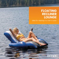 Nafukovacie kreslo do vody Intex Floating Recliner Lounge 180x135 cm, viacfarebné, nosnosť max. 100 kg 2