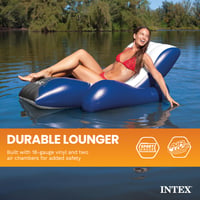 Nafukovacie kreslo do vody Intex Floating Recliner Lounge 180x135 cm, viacfarebné, nosnosť max. 100 kg 4