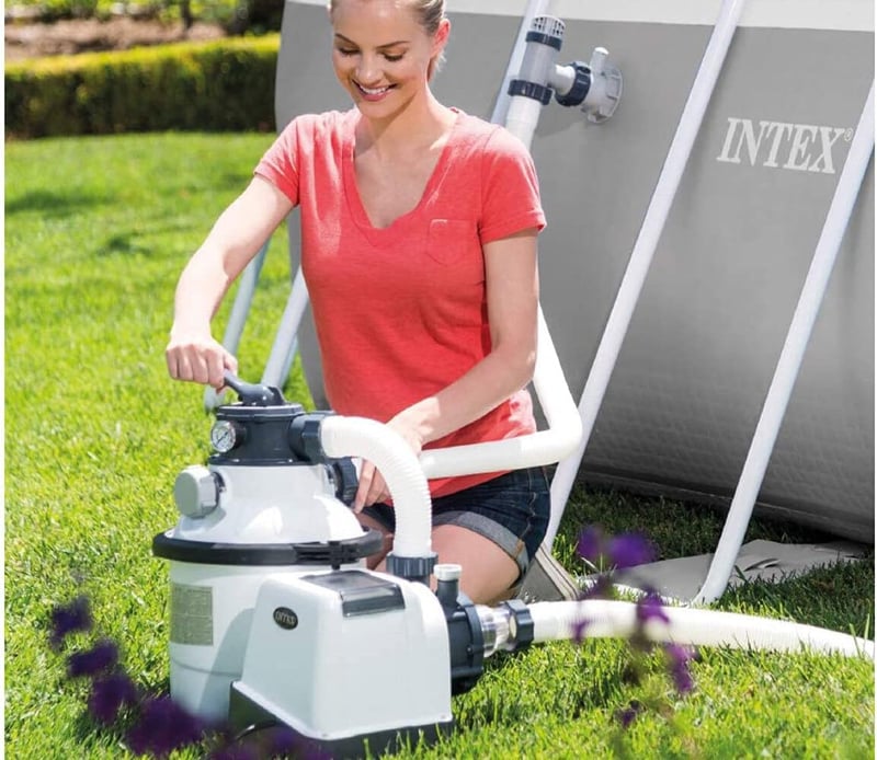 Intex Krystal Clear 26644 homokszűrő rendszer 4,5 m³/h medencéhez 18000L