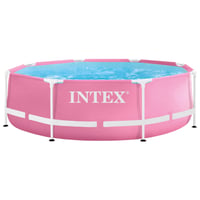 Intex Metal Frame okrugli bazen 244x76 cm, ružičasti, 2483 L, vanjski bazen s metalnim okvirom (28290NP) 1
